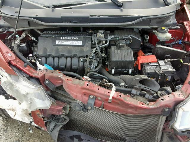 JHMZE2H5XAS006400 - 2010 HONDA INSIGHT LX RED photo 7