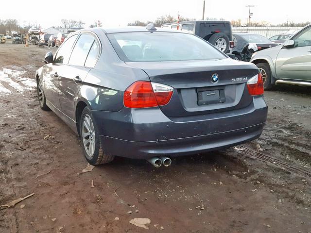 WBAVC73518KP37329 - 2008 BMW 328 XI SUL GRAY photo 3