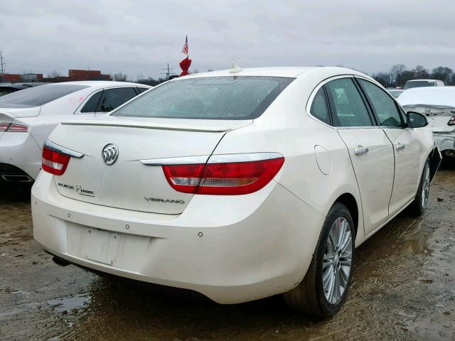 1G4PS5SK9D4117218 - 2013 BUICK VERANO WHITE photo 4