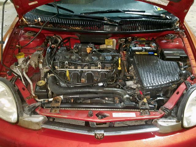 1B3ES46C01D238371 - 2001 DODGE NEON SE ORANGE photo 7