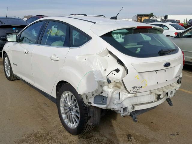 1FADP3R48DL192007 - 2013 FORD FOCUS BEV WHITE photo 3