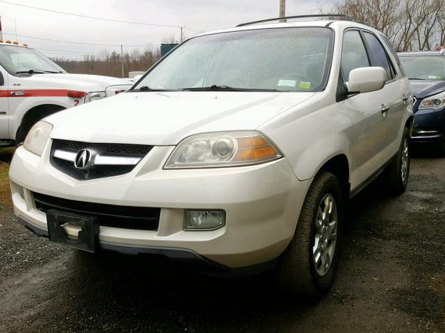 2HNYD18865H501687 - 2005 ACURA MDX TOURIN WHITE photo 2