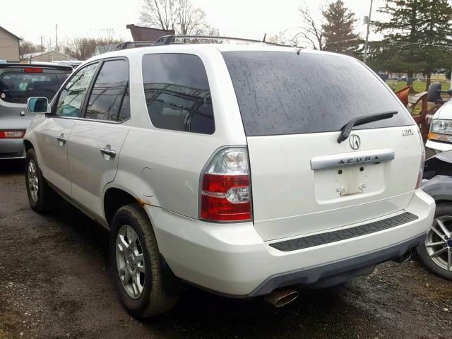 2HNYD18865H501687 - 2005 ACURA MDX TOURIN WHITE photo 3