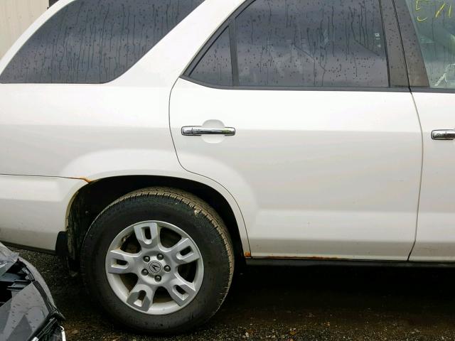 2HNYD18865H501687 - 2005 ACURA MDX TOURIN WHITE photo 9