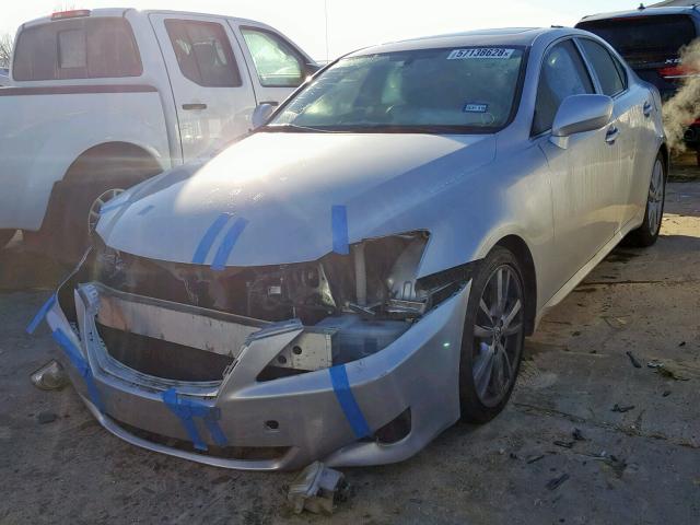 JTHBK262862011539 - 2006 LEXUS IS 250 SILVER photo 2