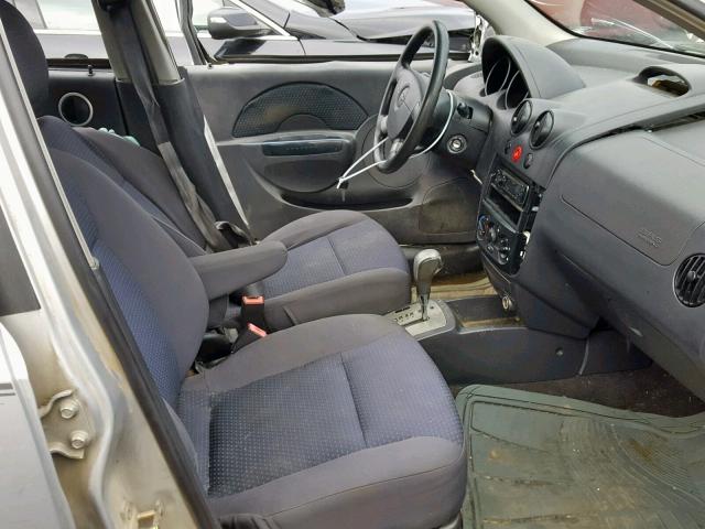 KL1TD66667B715628 - 2007 CHEVROLET AVEO BASE Gümüş foto 5