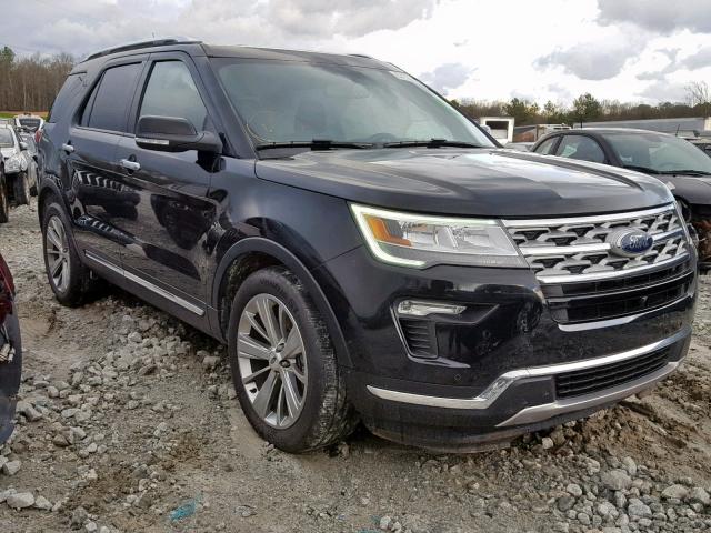 1FM5K7F84JGA70949 - 2018 FORD EXPLORER L BLACK photo 1