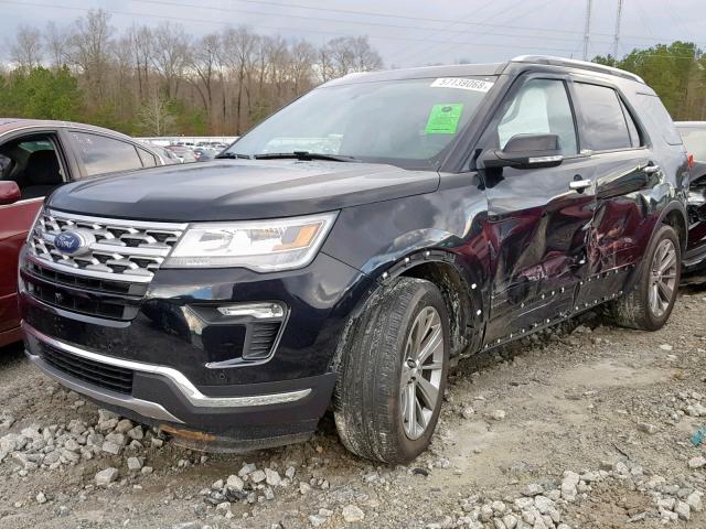 1FM5K7F84JGA70949 - 2018 FORD EXPLORER L BLACK photo 2