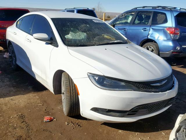 1C3CCCBB7GN123980 - 2016 CHRYSLER 200 S WHITE photo 1