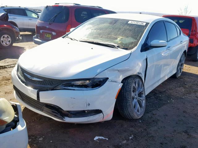 1C3CCCBB7GN123980 - 2016 CHRYSLER 200 S WHITE photo 2