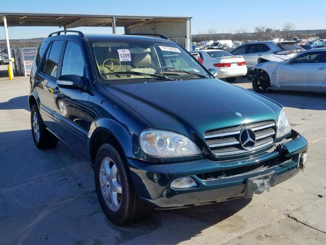 4JGAB75E53A385092 - 2003 MERCEDES-BENZ ML 500 GREEN photo 1