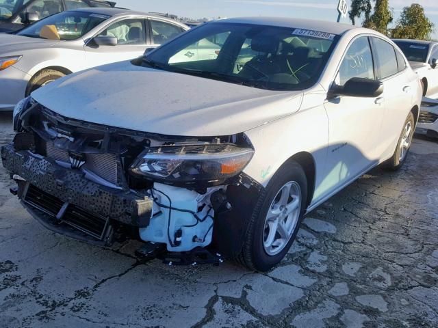 1G1ZB5ST8JF212061 - 2018 CHEVROLET MALIBU LS WHITE photo 2