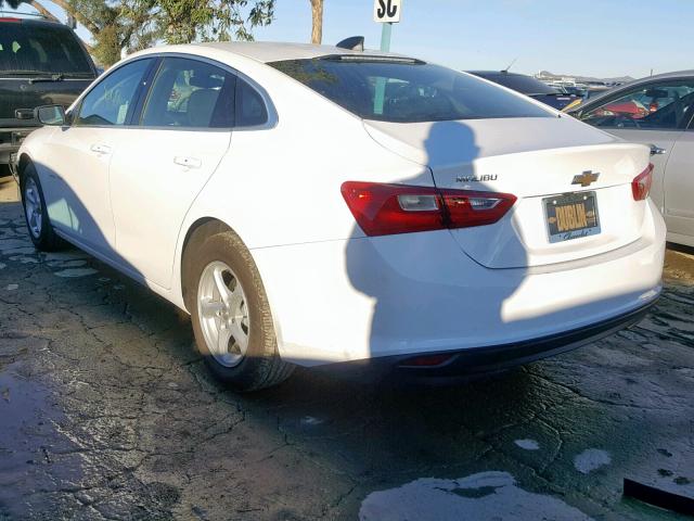 1G1ZB5ST8JF212061 - 2018 CHEVROLET MALIBU LS WHITE photo 3