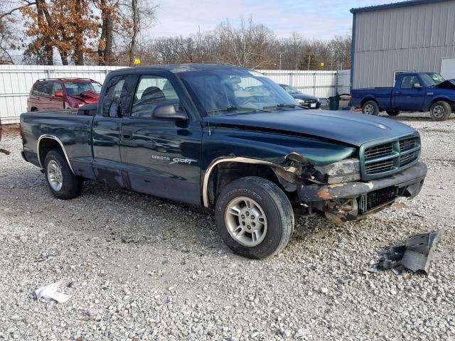 1B7GL22XXXS163068 - 1999 DODGE DAKOTA GREEN photo 1