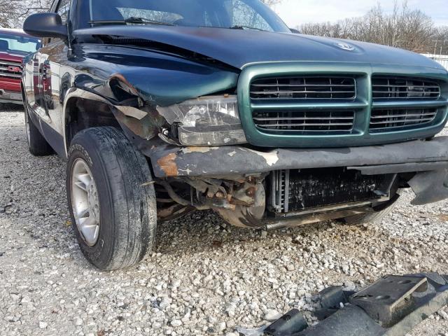 1B7GL22XXXS163068 - 1999 DODGE DAKOTA GREEN photo 9