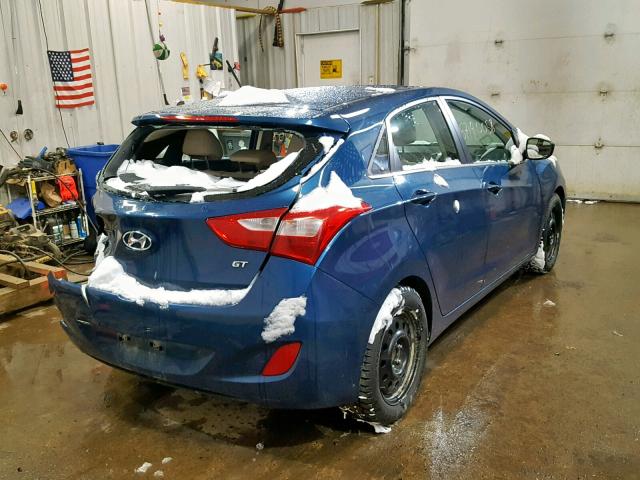 KMHD35LHXFU240662 - 2015 HYUNDAI ELANTRA GT BLUE photo 4