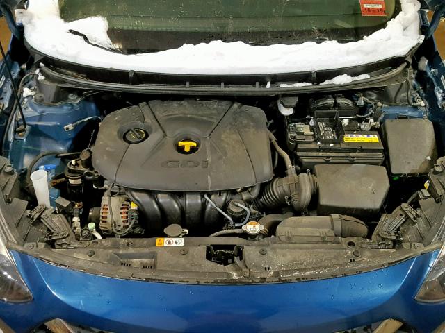 KMHD35LHXFU240662 - 2015 HYUNDAI ELANTRA GT BLUE photo 7