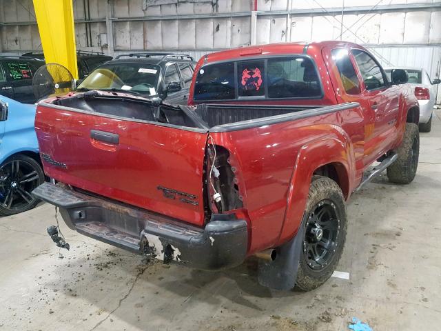 5TETU62N77Z323534 - 2007 TOYOTA TACOMA PRE RED photo 4