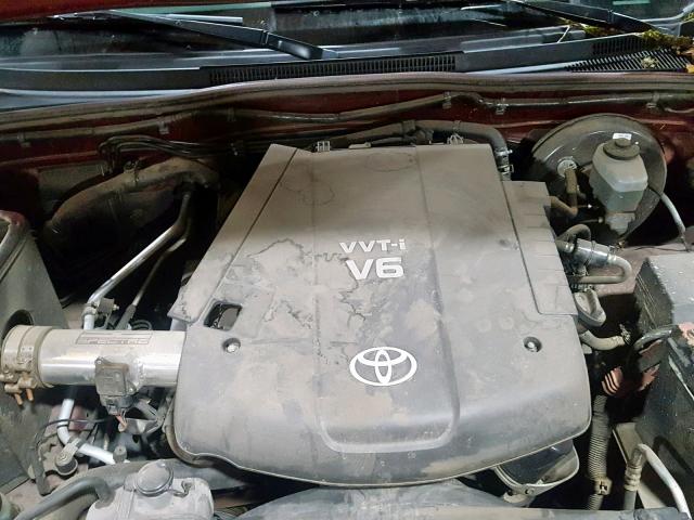 5TETU62N77Z323534 - 2007 TOYOTA TACOMA PRE RED photo 7