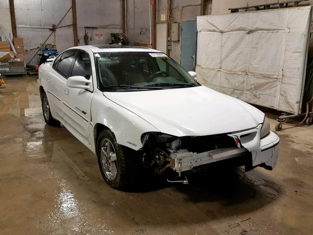 1G2NV52E6YC561718 - 2000 PONTIAC GRAND AM G WHITE photo 1