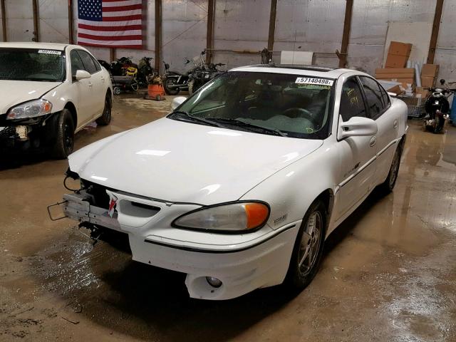 1G2NV52E6YC561718 - 2000 PONTIAC GRAND AM G WHITE photo 2