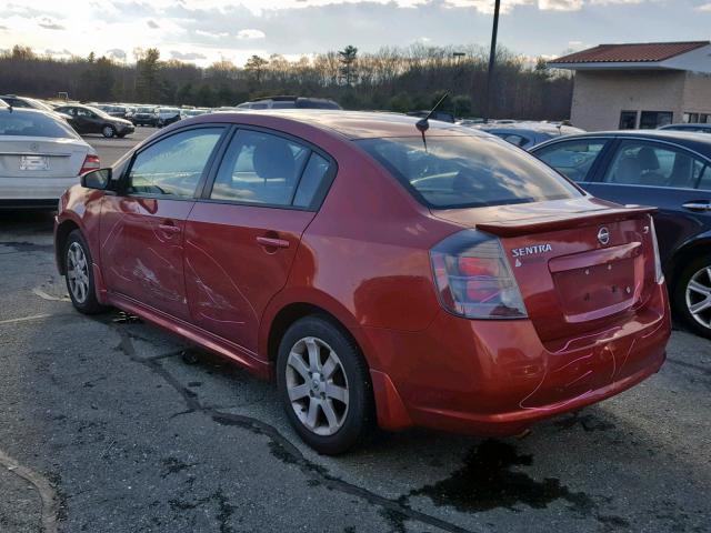 3N1AB6AP7AL644051 - 2010 NISSAN SENTRA 2.0 RED photo 3