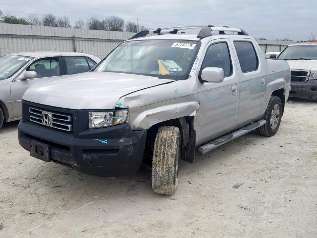 2HJYK16536H510896 - 2006 HONDA RIDGELINE SILVER photo 2