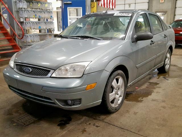 1FAFP34N26W173690 - 2006 FORD FOCUS ZX4 BLUE photo 2