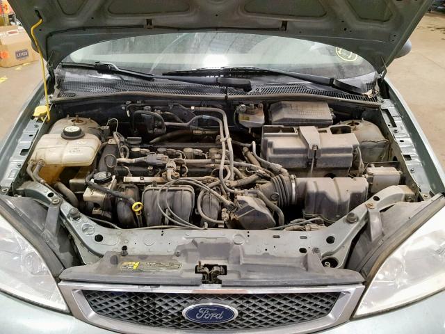 1FAFP34N26W173690 - 2006 FORD FOCUS ZX4 BLUE photo 7