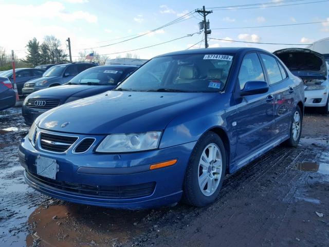 YS3FD49Y471112683 - 2007 SAAB 9-3 2.0T BLUE photo 2