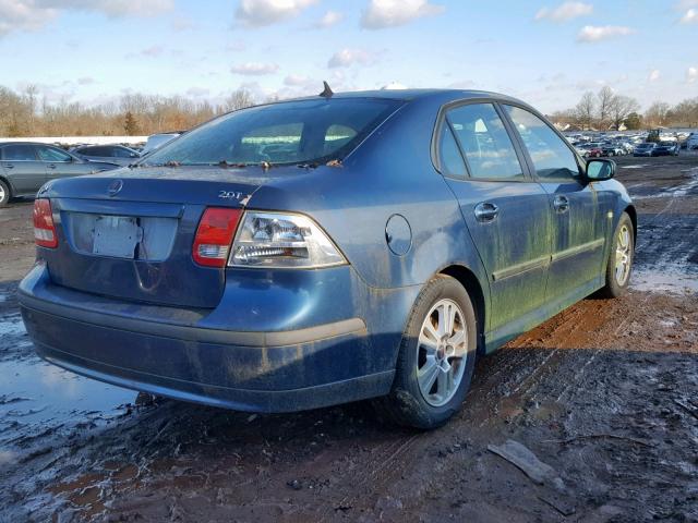 YS3FD49Y471112683 - 2007 SAAB 9-3 2.0T BLUE photo 4