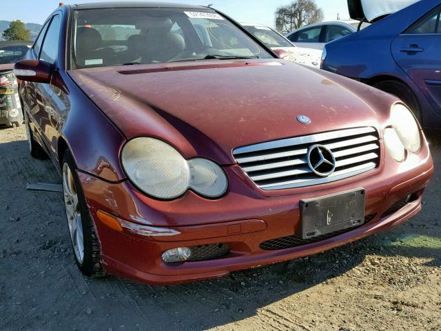 WDBRN40J23A422261 - 2003 MERCEDES-BENZ C 230K SPO RED photo 1