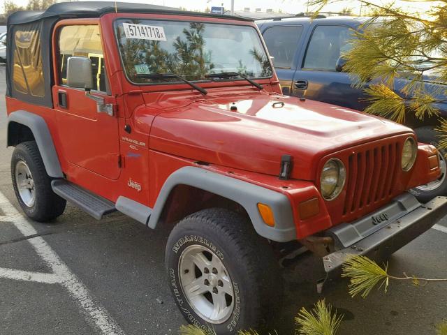 1J4FY19S2VP474215 - 1997 JEEP WRANGLER / RED photo 1