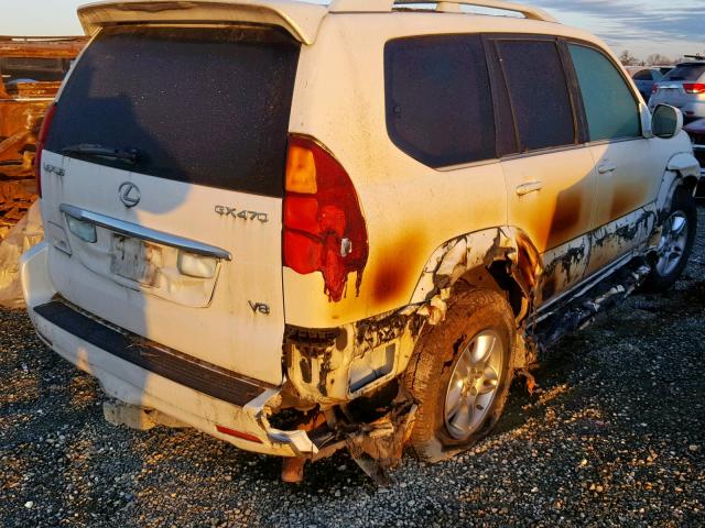 JTJBT20X160118475 - 2006 LEXUS GX 470 WHITE photo 4