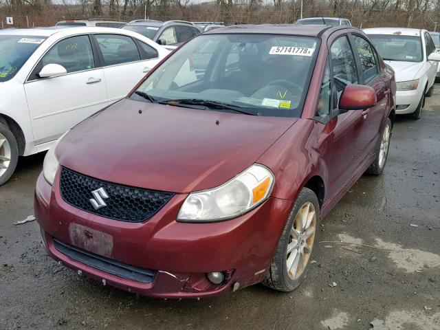 JS2YC417785100906 - 2008 SUZUKI SX4 TOURIN MAROON photo 2