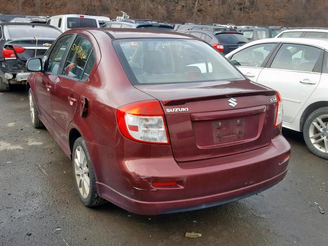 JS2YC417785100906 - 2008 SUZUKI SX4 TOURIN MAROON photo 3