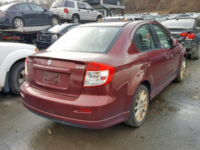 JS2YC417785100906 - 2008 SUZUKI SX4 TOURIN MAROON photo 4