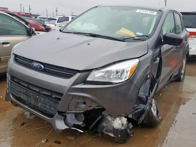 1FMCU0F76EUC42681 - 2014 FORD ESCAPE S GRAY photo 2