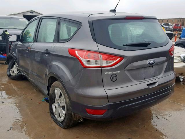 1FMCU0F76EUC42681 - 2014 FORD ESCAPE S GRAY photo 3