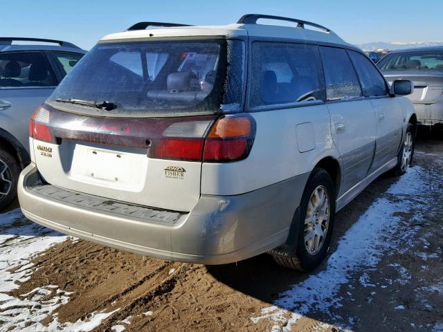 4S3BH806617662632 - 2001 SUBARU LEGACY OUT WHITE photo 4