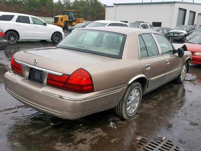 2MEFM75W54X668855 - 2004 MERCURY GRAND MARQ TAN photo 4