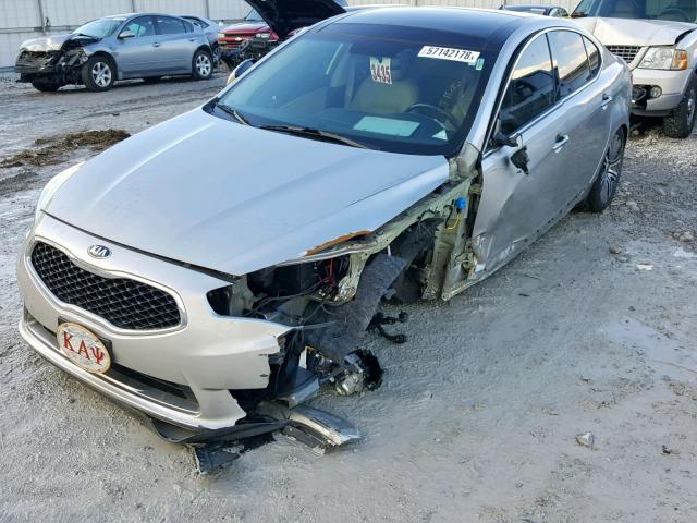 KNALN4D74E5144834 - 2014 KIA CADENZA PR TAN photo 2