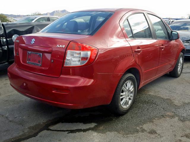 JS2YC5A30D6101399 - 2013 SUZUKI SX4 LE RED photo 4