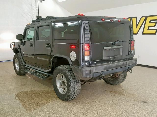 5GRGN23U53H149227 - 2003 HUMMER H2 BLACK photo 3