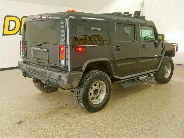 5GRGN23U53H149227 - 2003 HUMMER H2 BLACK photo 4