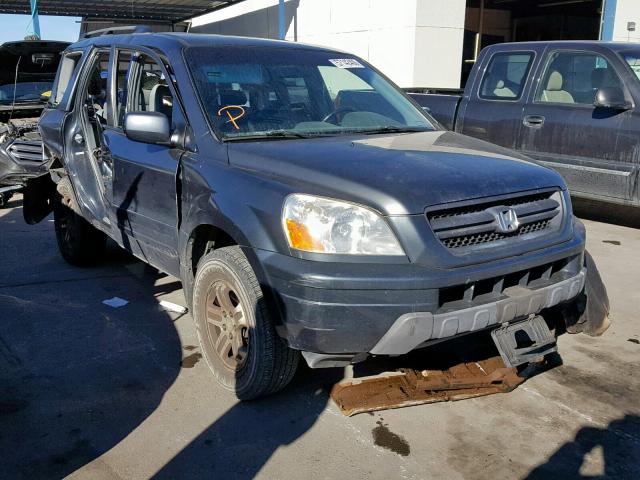 2HKYF18504H547785 - 2004 HONDA PILOT EXL GRAY photo 1