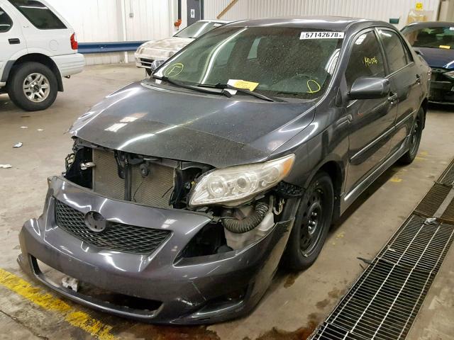 1NXBE40E89Z033827 - 2009 TOYOTA COROLLA XR GRAY photo 2