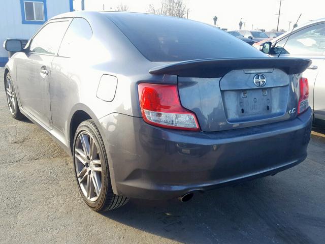 JTKJF5C79B3007144 - 2011 TOYOTA SCION TC GRAY photo 3