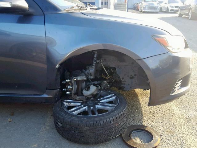 JTKJF5C79B3007144 - 2011 TOYOTA SCION TC GRAY photo 9