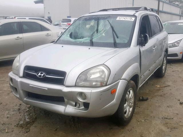 KM8JN12D47U619078 - 2007 HYUNDAI TUCSON SE SILVER photo 2